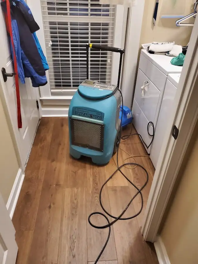 Commercial dehumidifier deployed for Flood Damage Cleanup in Big Bear Lake